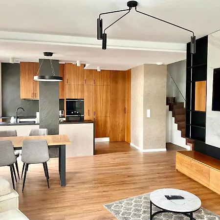 Отель Project Comfort Luksusowy Apartament Dwupoziomowy 100m2 Siwinskiego 11 Легьоново